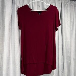 Forever 21 Maroon Short Sleeve Top
